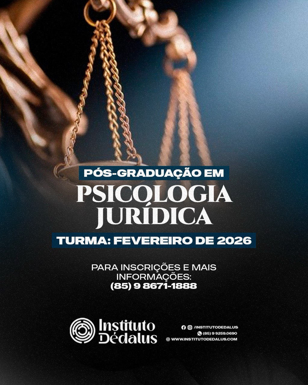 Pós-graduação em Psicologia Jurídica – Fevereiro 2026